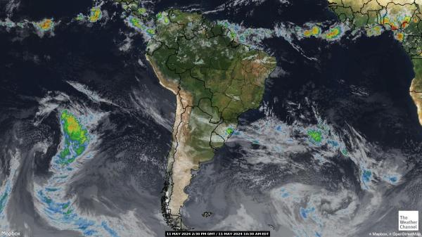 Чили времето облачна карта 