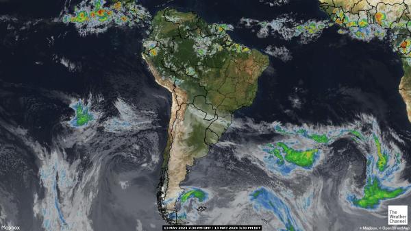 Čile Vremenska prognoza, Satelitska karta vremena 