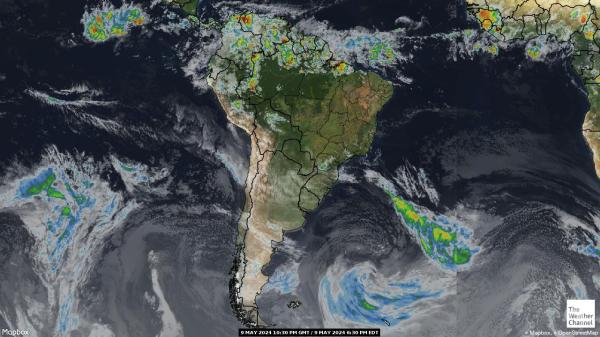 Chile Weather Cloud Map 