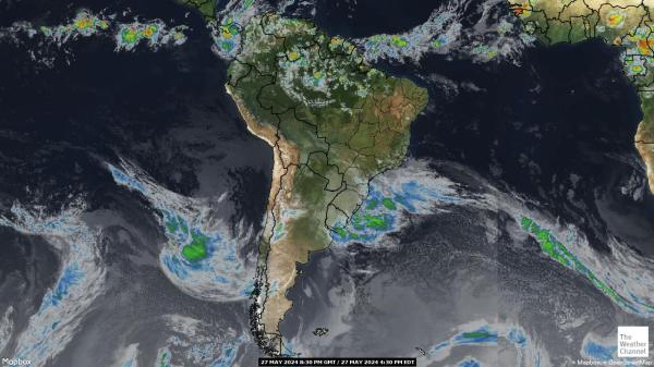 تشيلي خريطة الطقس سحابة 