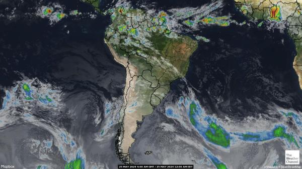 Chile Mapa del tiempo pronóstico nube 