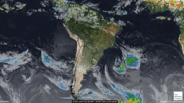 Chile Previsão do tempo nuvem mapa 