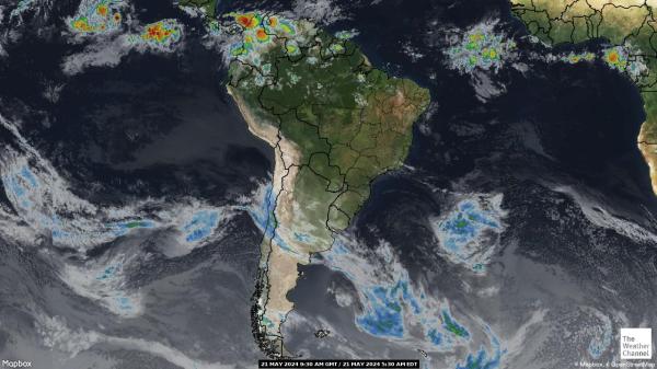 Chile Bản đồ thời tiết đám mây 
