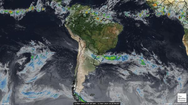 Colombia Peta Cuaca awan 