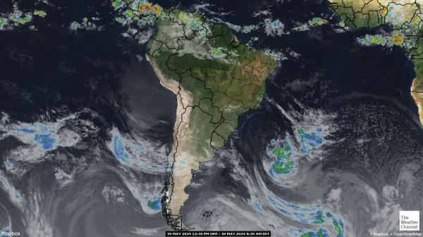 Kolumbija Vremenska prognoza, Satelitska karta vremena 