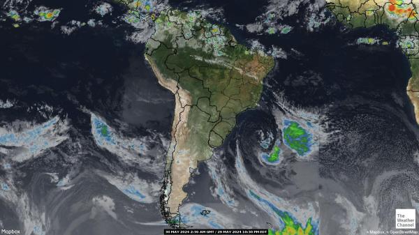كولومبيا خريطة الطقس سحابة 