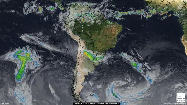 Kolumbija Vremenska prognoza, Satelitska karta vremena 