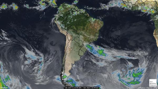 Kolumbien Wetter Wolke Karte 