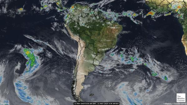 Kolumbien Wetter Wolke Karte 