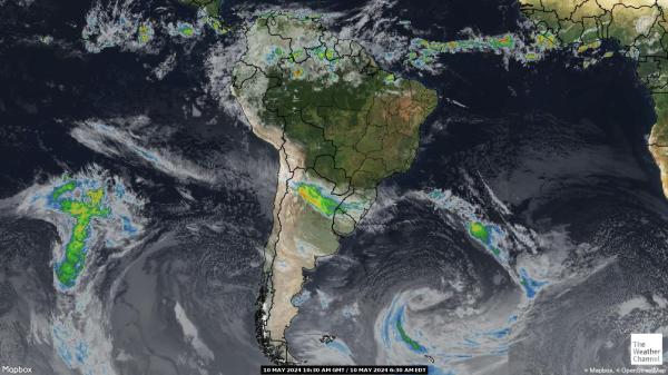 Колумбія Погода хмарної карти 