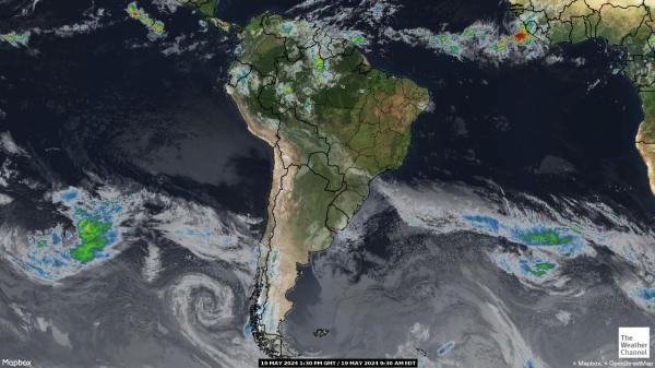 Kolumbia Sää pilvi kartta 