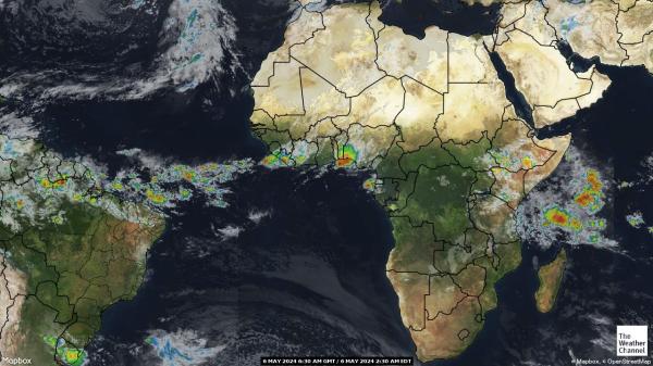 Конго-Бразавил времето облачна карта 