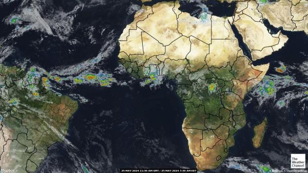 Congo-Brazzaville Meteo nuvola mappa 