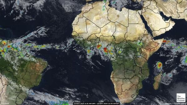 Kongo-Brazzaville Chmura pogoda mapa 