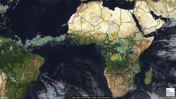 Congo-Brazzaville Peta Cuaca awan