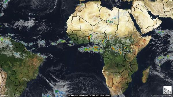 刚果 - 布拉柴维尔 天气云图 