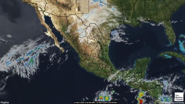 Κόστα Ρίκα Καιρός σύννεφο χάρτη 