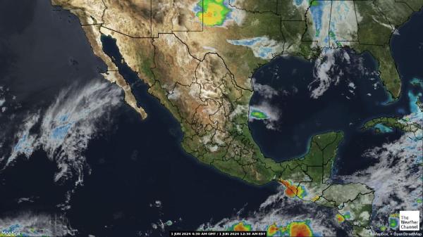 Costa Rica Sää pilvi kartta 