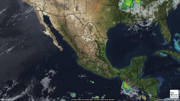 Costa Rica Hartă starea vremii nor 