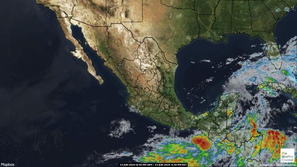 Costa Rica Meteo nuvola mappa 