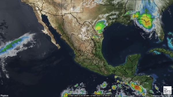 Costa Rica Sää pilvi kartta 