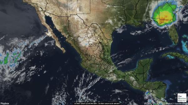 Kostarika Počasí mrak mapy 
