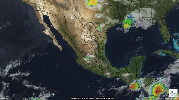 Коста-Ріка Погода хмарної карти 
