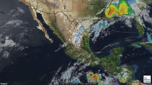 کوسٹا ریکا موسم بادل کا نقشہ 