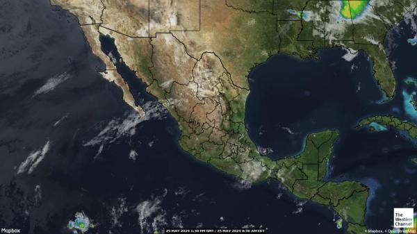 Costa Rica Väder moln karta 