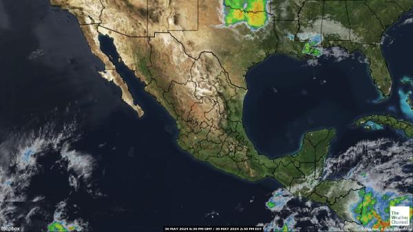 Kostaryka Chmura pogoda mapa 