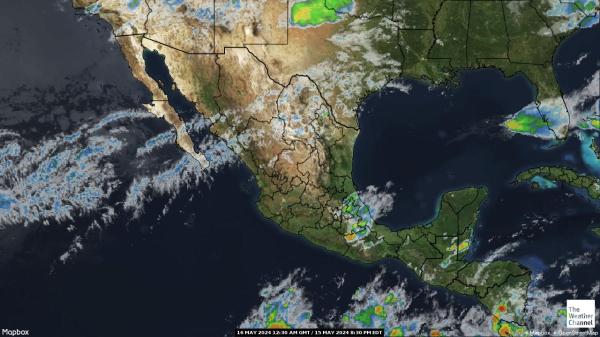 Costa Rica Ilm pilv kaart 