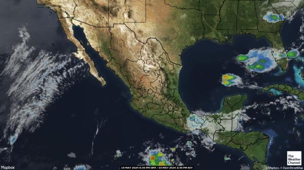 Costa Rica Bản đồ thời tiết đám mây 