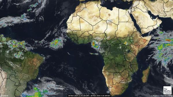 Côte d'Ivoire'i Ilm pilv kaart 