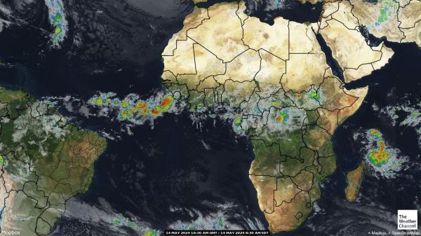 Côte d’Ivoire Weather Cloud Map 