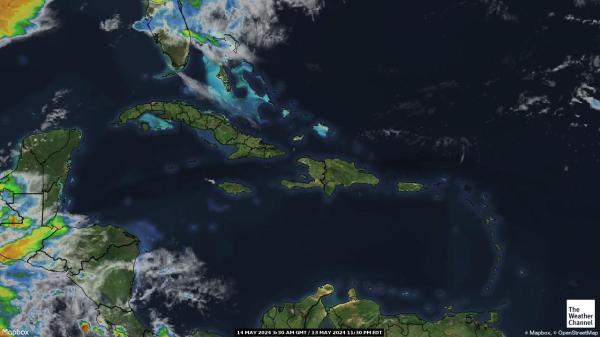 Kuba Chmura pogoda mapa 