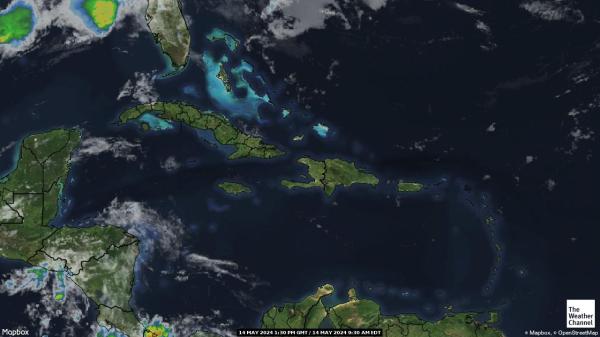 کیوبا موسم بادل کا نقشہ 