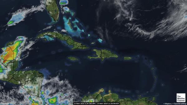 Kuba Időjárás felhő térkép 