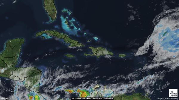 كوبا خريطة الطقس سحابة 