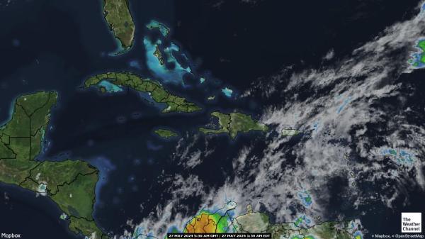 Куба времето облачна карта 
