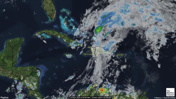 キューバ 天気クラウドマップ 