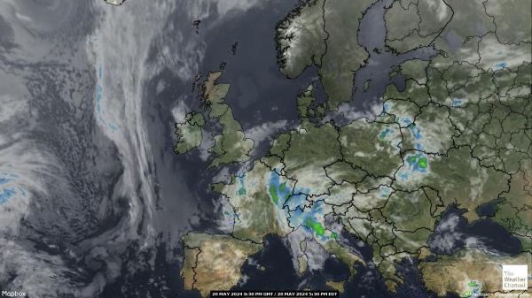 Republik Czech Peta Cuaca awan 