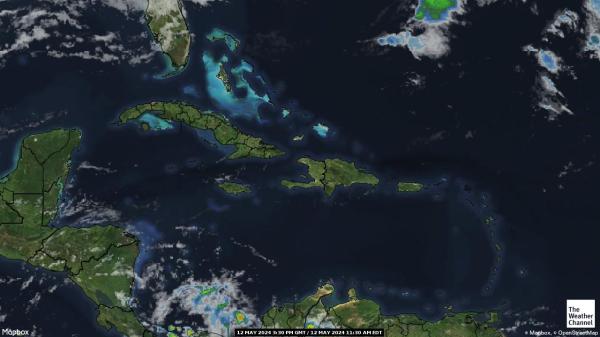 Dominica Vær sky kart 