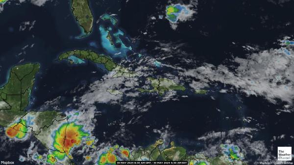 Dominica Wetter Wolke Karte 