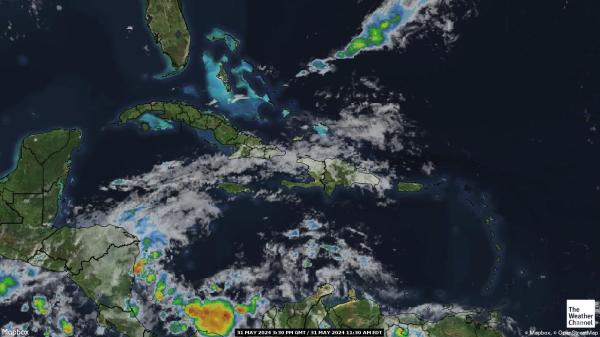 Dominica Sää pilvi kartta 