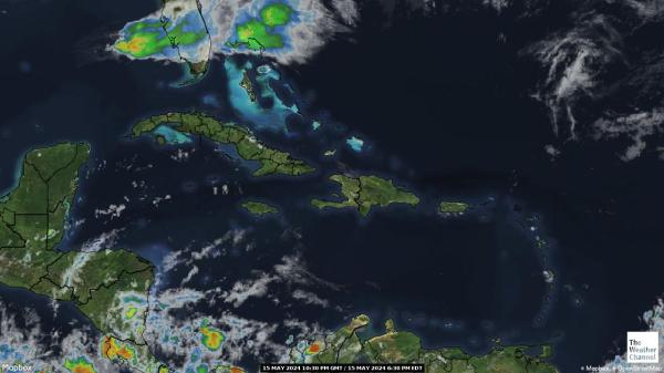 Dominica Wetter Wolke Karte 