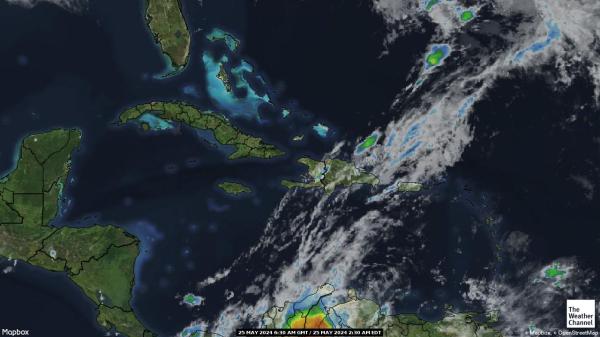 Dominica Bản đồ thời tiết đám mây 
