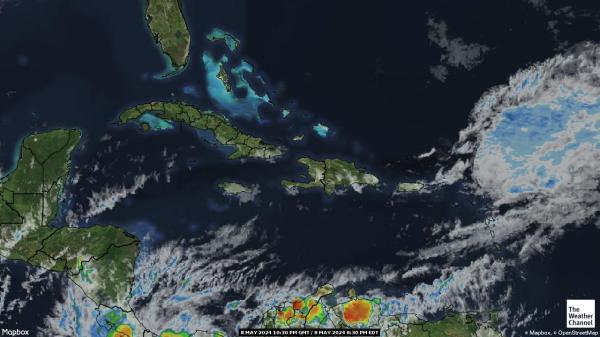 Dominica Peta Cuaca awan 