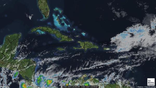 Republica Dominicana Hartă starea vremii nor 