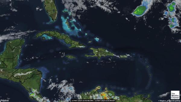 多明尼加共和國 天氣雲圖 