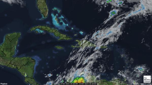 Cộng hòa Dominica Bản đồ thời tiết đám mây 